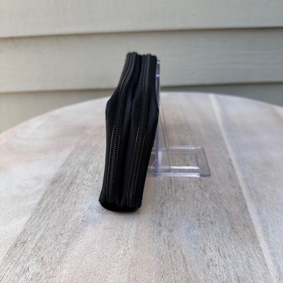 MANCINI Casablanca Collection RFID Secure Ladies Full Zip Black Wallet MSRP $115 - Picture 3 of 9